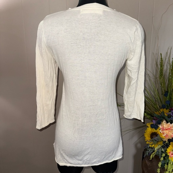 Anthropologie • Sparrow • Cotton Ruffle Cardigan - Picture 2 of 7